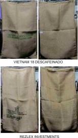 Saco DE CAFE  Vietnam 18 y Rezlex